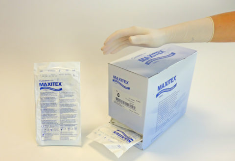 Guantes de látex desechables para cirugía - Maxitex