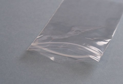 bolsa cierre zip transparente con agujero