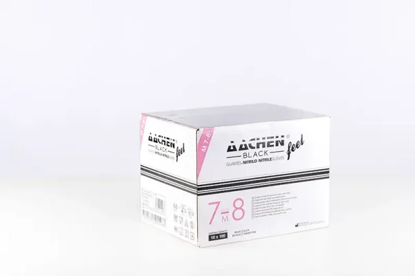 Guante de nitrilo negro - AACHENFEEL BLACK - Imagen 2