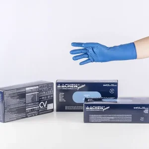 Guante de nitrilo extragrueso para prácticas de alto riesgo - AACHENPROTEC