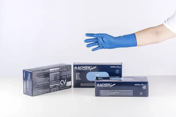 Guante de nitrilo extragrueso para prácticas de alto riesgo - AACHENPROTEC