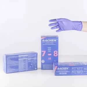 Guante de nitrilo azul-violeta AACHEN