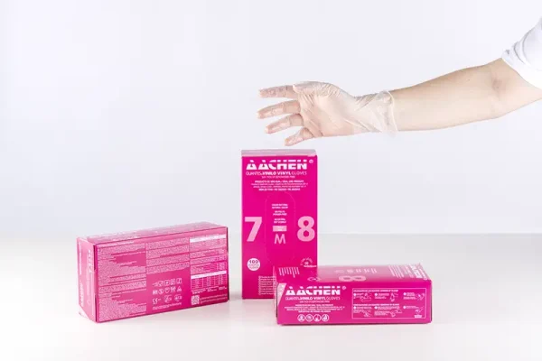 Guante de vinilo AACHEN con polvo - Imagen 3