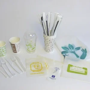 Menaje biodegradable y compostable