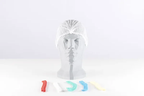Gorro desechable circular plegado