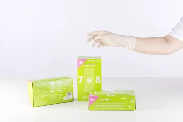 Guante de látex  AACHEN con polvo