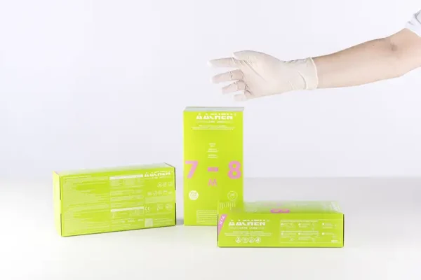 Guante de látex  AACHEN sin polvo
