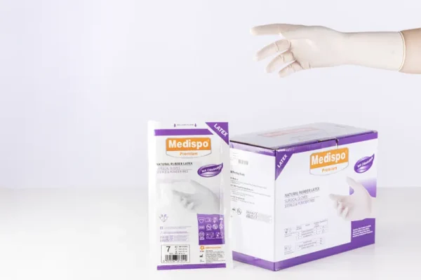 Guantes quirúrgicos de látex sin polvo - MEDISPO PREMIUM