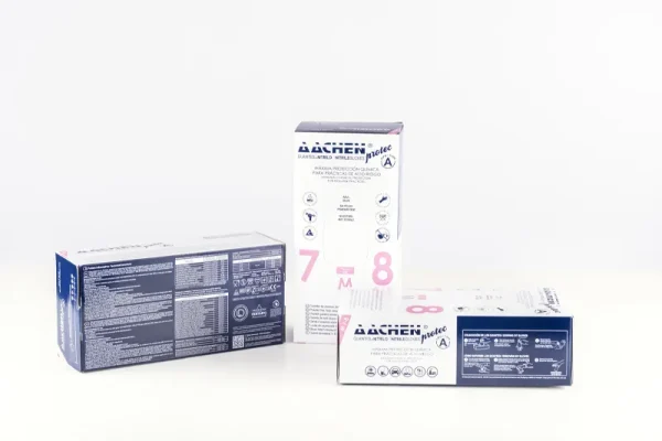 Guante de nitrilo extragrueso para prácticas de alto riesgo - AACHENPROTEC A - Imagen 2