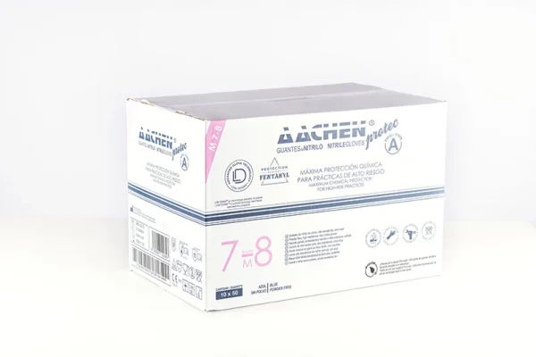 Guante de nitrilo extragrueso para prácticas de alto riesgo - AACHENPROTEC A - Imagen 4