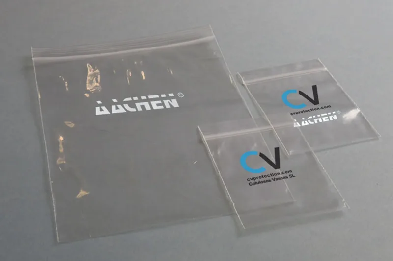 Bolsa de autocierre personalizada